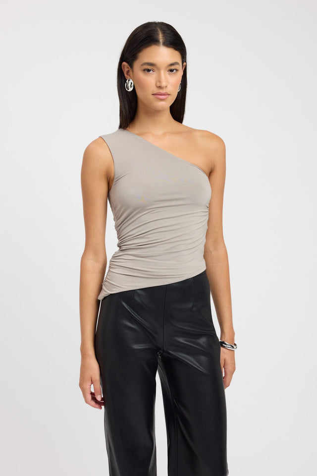 product Kara Top Kookai Fitted Asymmetry Sleeveless Womens-Blouse 