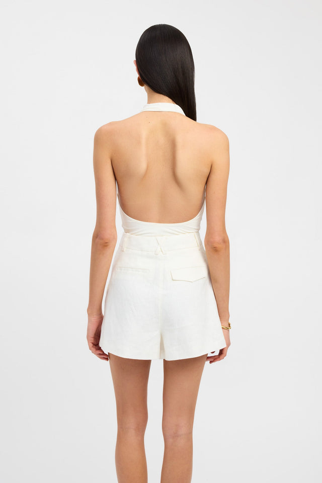 front Roberta Top Kookai Relaxed Strapless white womens-singlets 