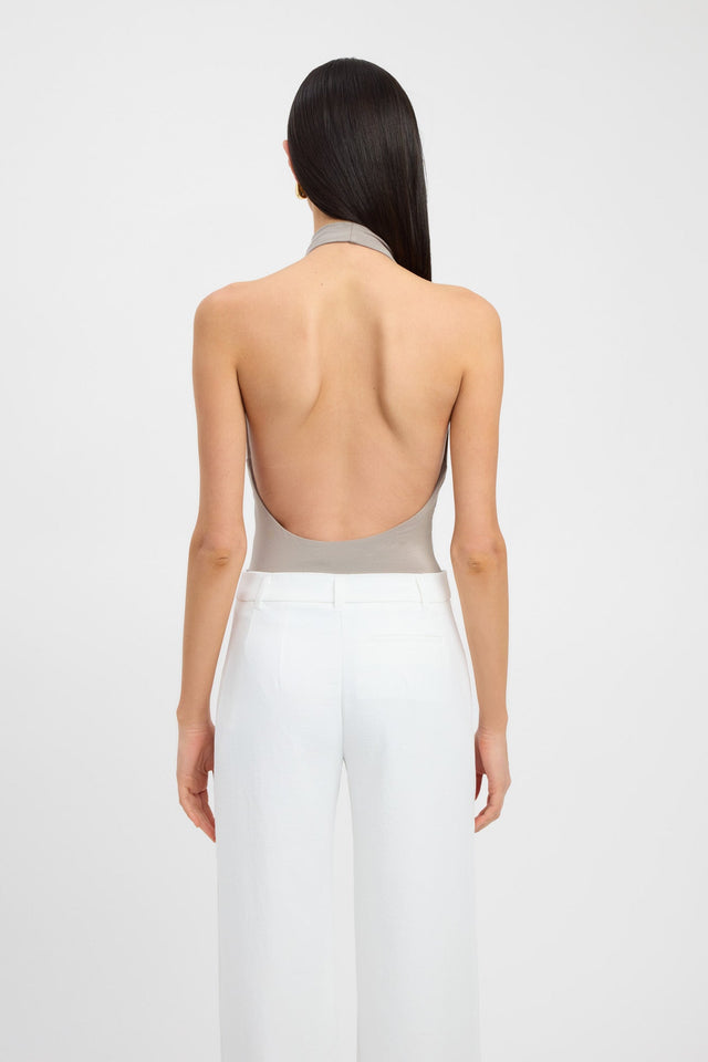 front Roberta Top Kookai Fitted Highneck Sleeveless Womens-Blouse 