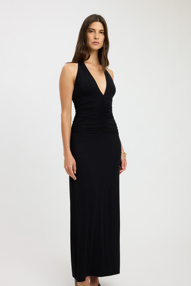 product Brooklyn Maxi Dress Kookai Straight Maxi Relaxed Squareneck white womens-dresses 