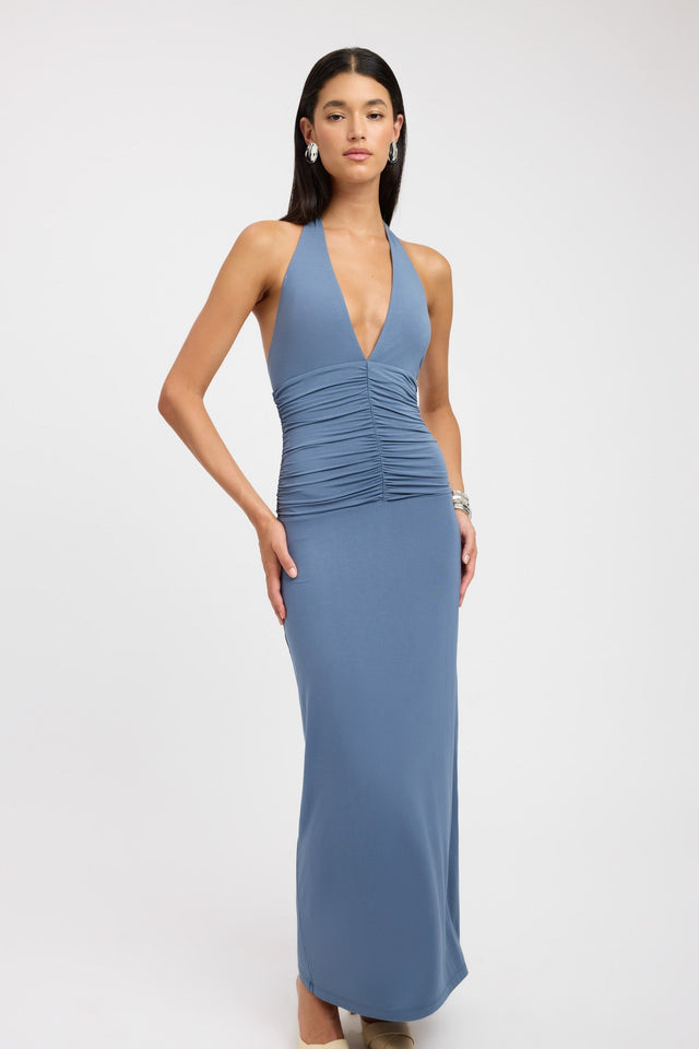 product Brooklyn Maxi Dress Kookai Straight Maxi Fitted Squareneck white womens-dresses 