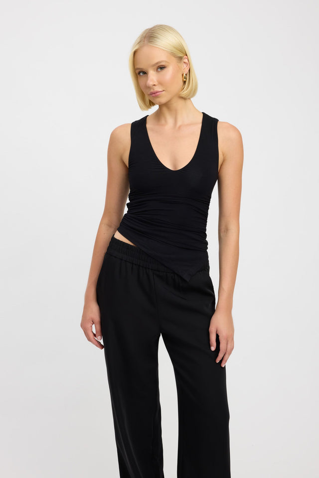 product Mina Top Kookai Fitted Thick strap white womens-singlets 