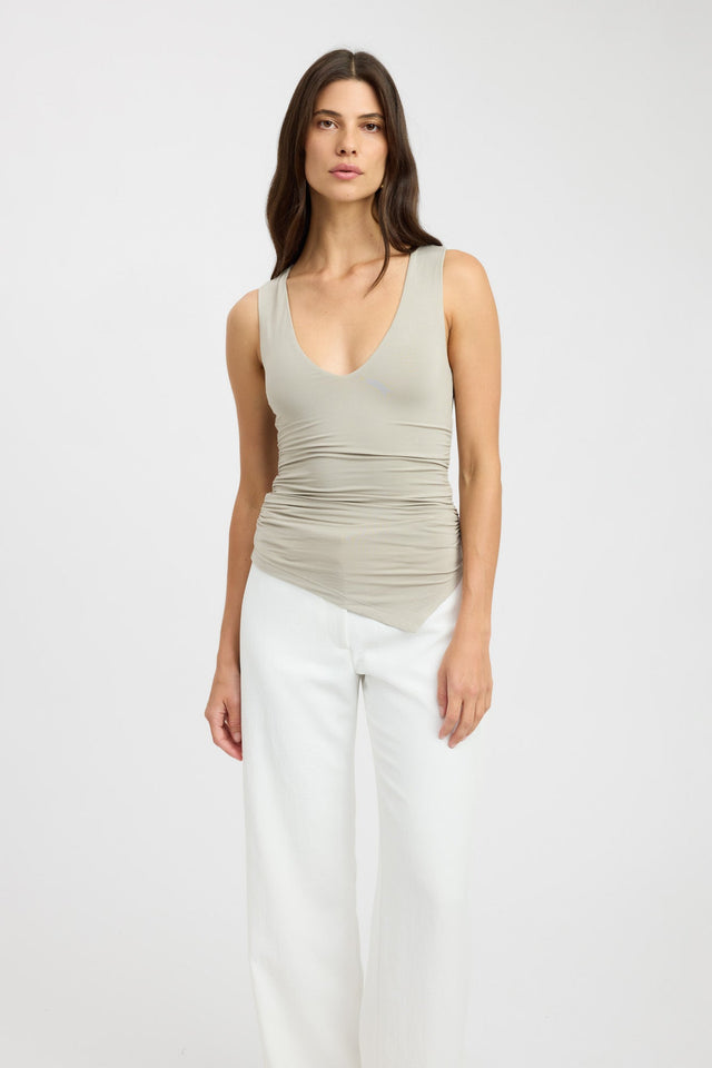 product Mina Top Kookai Fitted Boatneck Sleeveless Womens-Blouse 