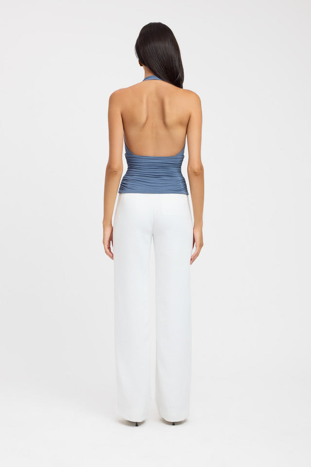 front Brooklyn Top Kookai Fitted Squareneck Sleeveless Womens-Blouse 