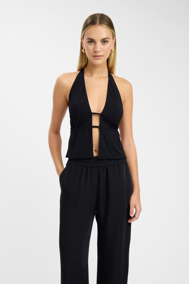 product Harper Top Kookai Fitted V-neck Sleeveless Womens-Blouse 