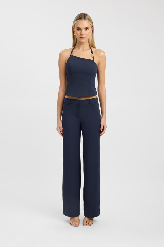 front Ariel Low Rise Pant Kookai Regular Low-rise brown womens-regular-pants 