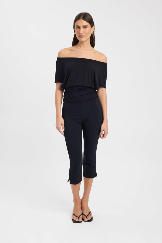 front Amaya Top Kookai Relaxed Boatneck Short sleeves Womens-Blouse 