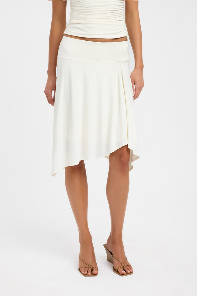 back Lainie Skirt Kookai Asymmetry Midi womens-skirts 
