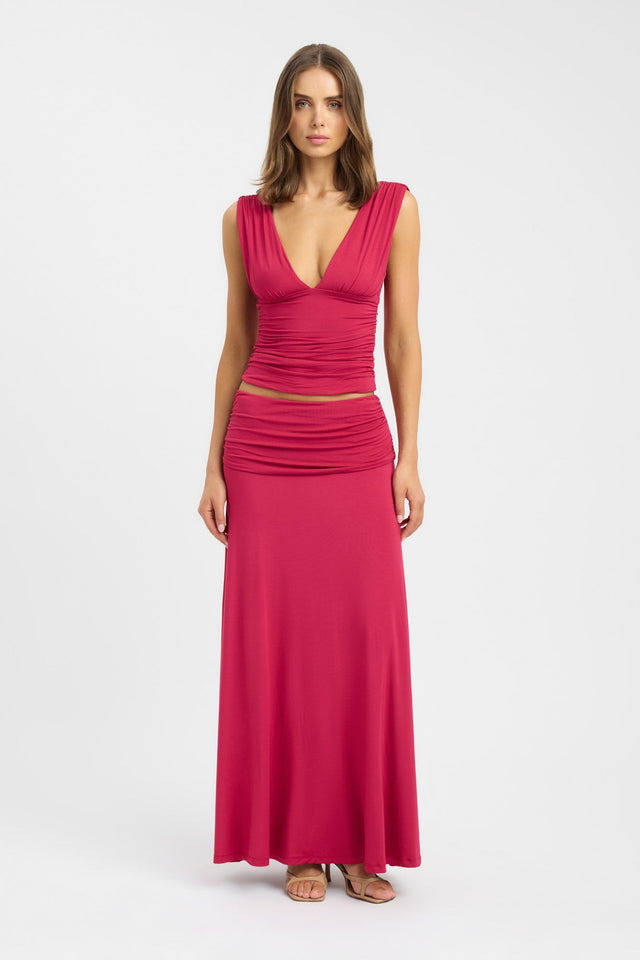 front Arlo Maxi Skirt Kookai Straight Maxi womens-skirts 