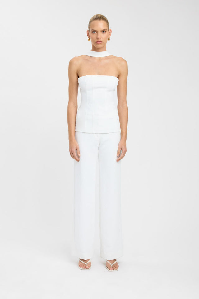 side Ariel Bodice Top Kookai Fitted Straight Sleeveless Womens-Blouse 