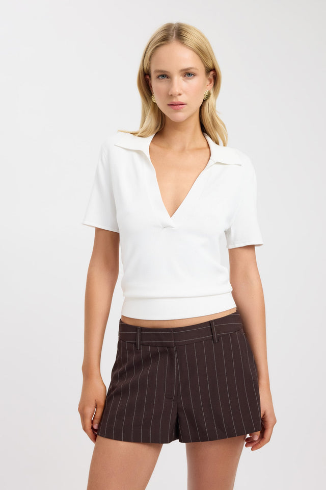 front Nevada Short Kookai Low-rise Fitted womens-shorts 