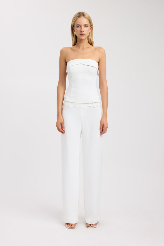 side Oyster Fold Top Kookai Relaxed Sleeveless Womens-Blouse 