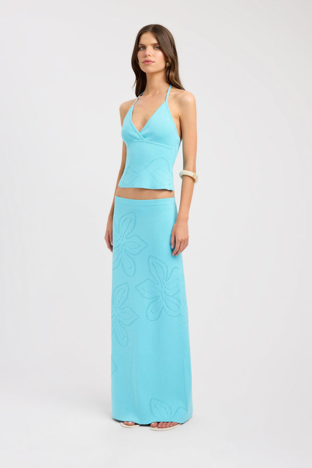 side Cancun Top Kookai Fitted V-neck Sleeveless Womens-Blouse 