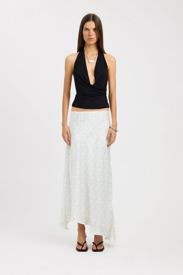 front Natalia Maxi Skirt Kookai Asymmetry Maxi womens-skirts 
