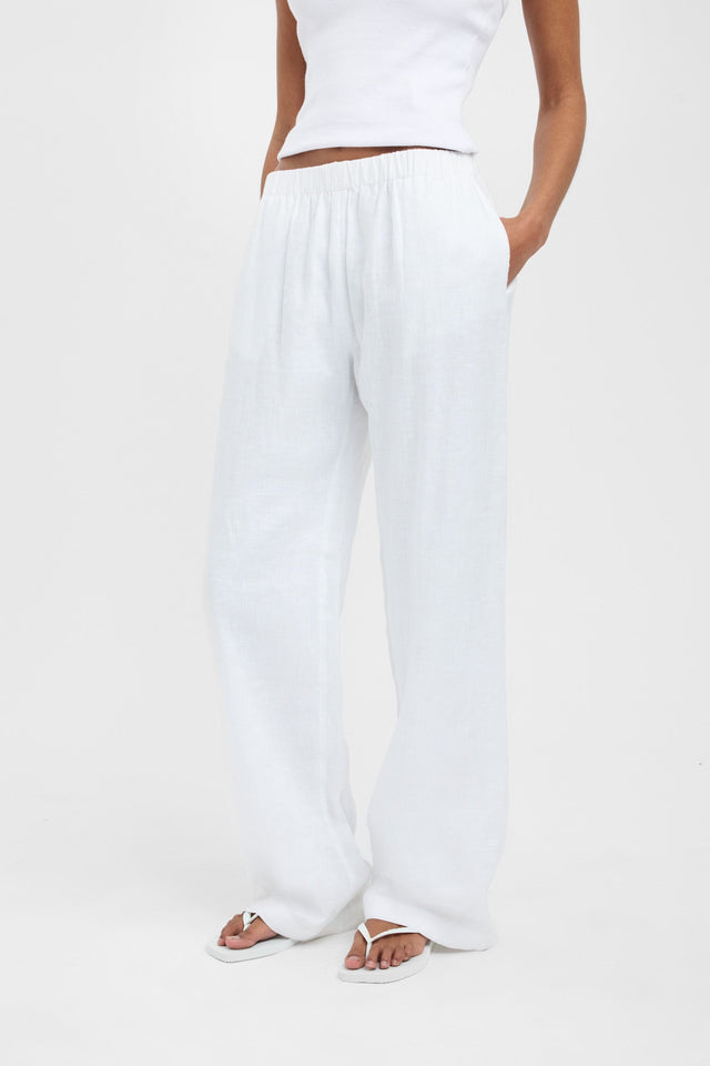 side Tahiti Elastic Pant Kookai Wide-leg High-rise brown womens-regular-pants 