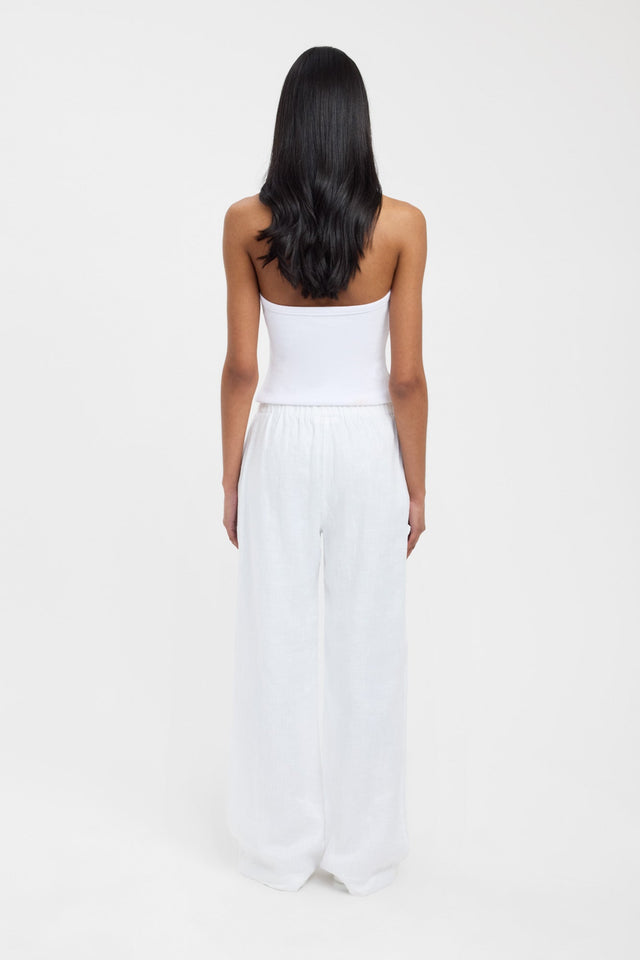 back Tahiti Elastic Pant Kookai Wide-leg High-rise brown womens-regular-pants 