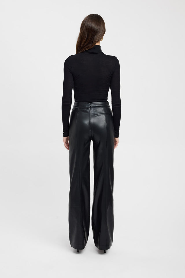 back Aspen Wool Turtle Neck Kookai Fitted Highneck Long sleeve Womens-Blouse 