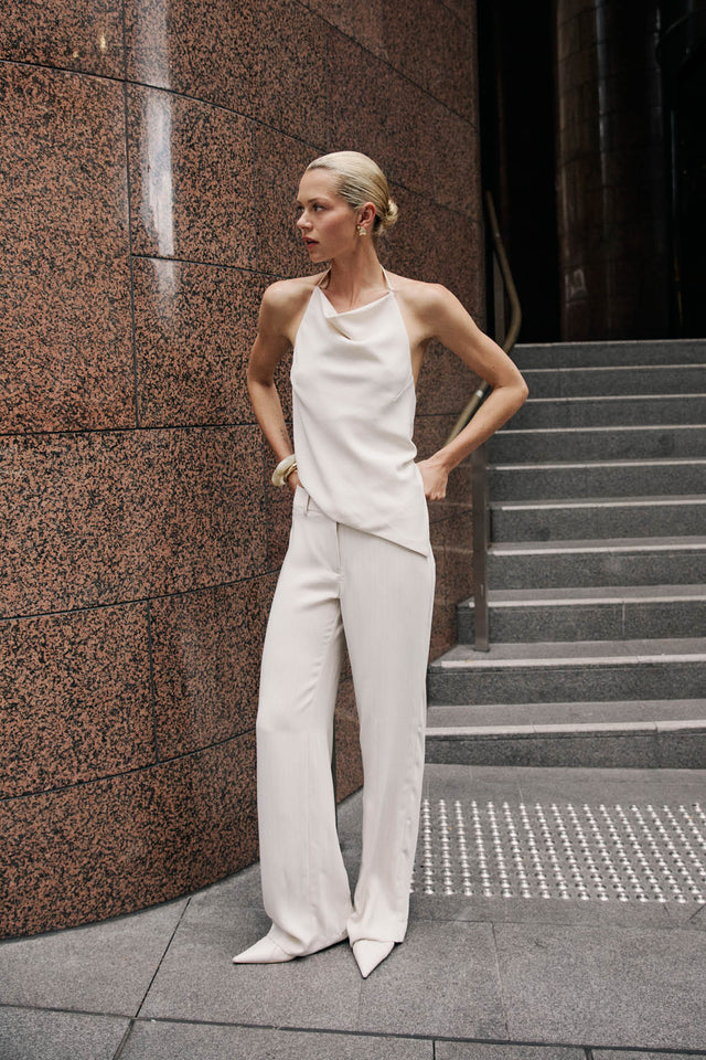 Oslo Low Rise Pant Kookai relaxed Low-rise black womens-regular-pants 