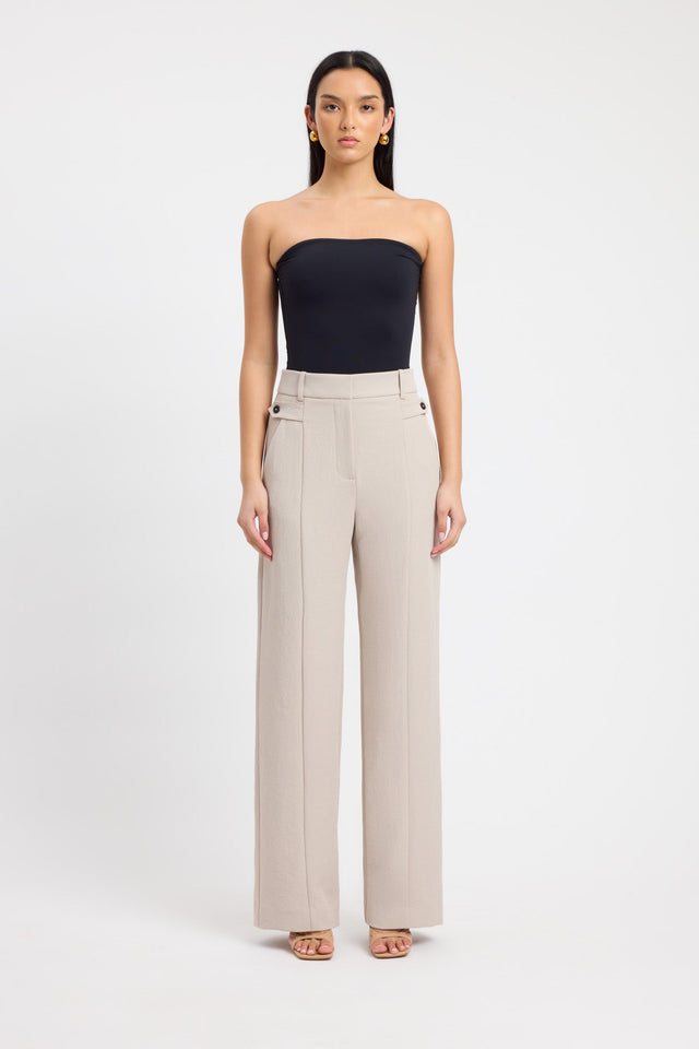 Vita Strapless Top Kookai Fitted Squareneck Sleeveless Womens-Blouse 