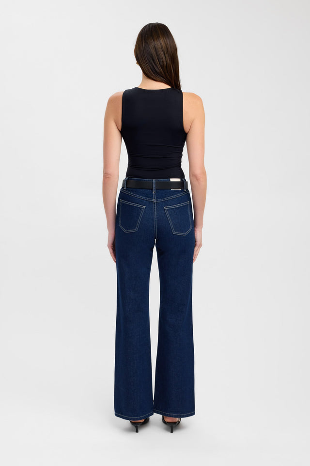 back Luca Top Kookai Fitted Round womens-singlets 