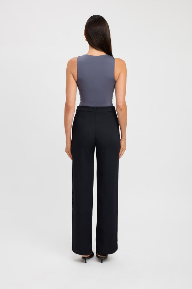 back Luca Top Kookai Fitted Roundneck Sleeveless Womens-Blouse 