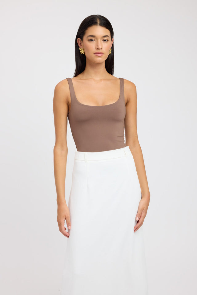 product Venice Tank Kookai Fitted Squareneck Sleeveless Womens-Blouse 