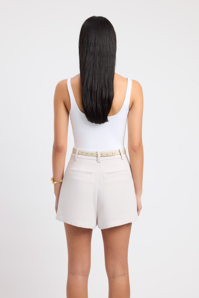 back Venice Tank Kookai Fitted Thick strap Scoop black womens-singlets 