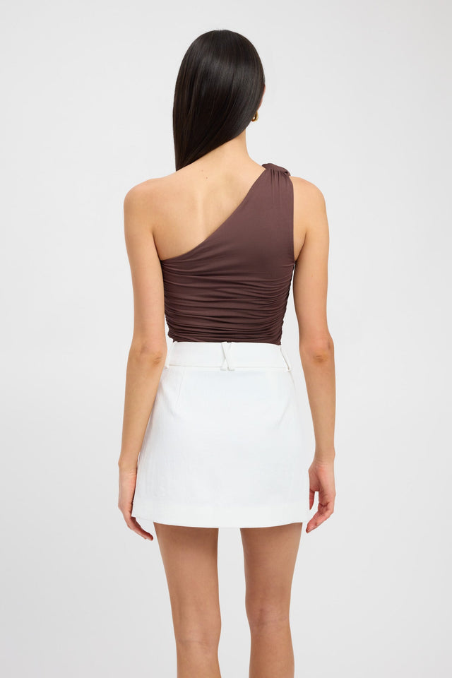 product Rose Rouched Top Kookai Fitted Highneck Sleeveless Womens-Blouse 