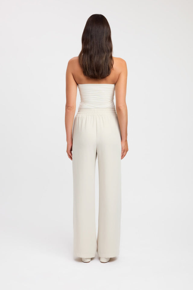front Tayla Trim Top Kookai Fitted Squareneck Sleeveless Womens-Blouse 