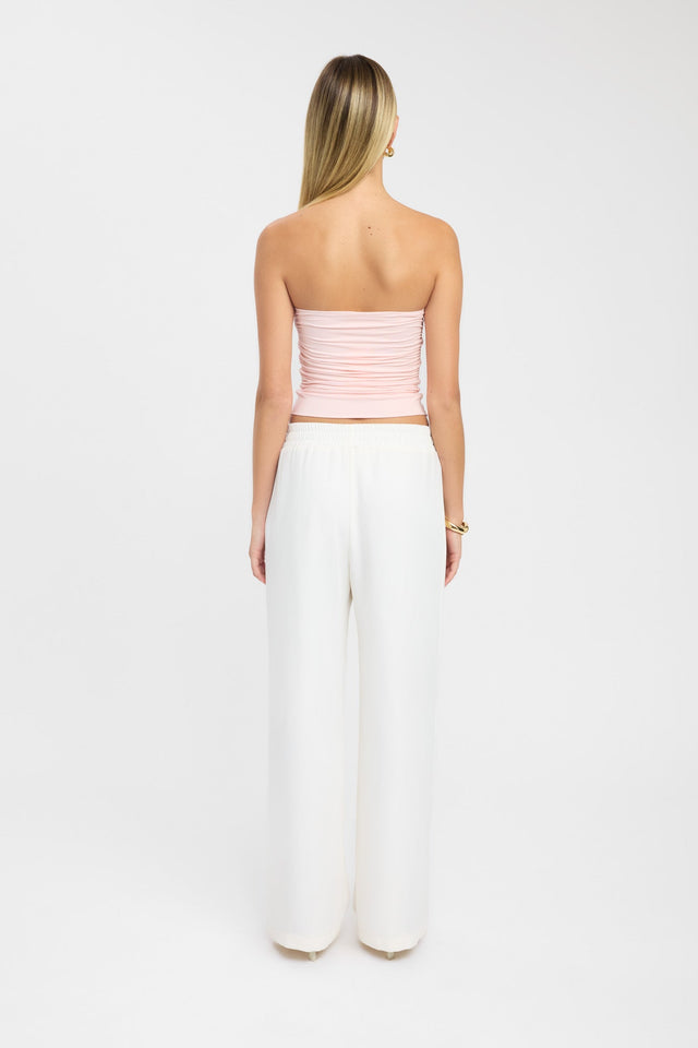 back Tayla Trim Top Kookai Fitted Highneck Sleeveless Womens-Blouse 