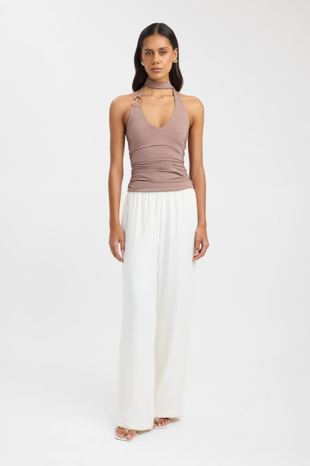 side Demi Top Kookai Fitted Thick strap Scoop womens-singlets 