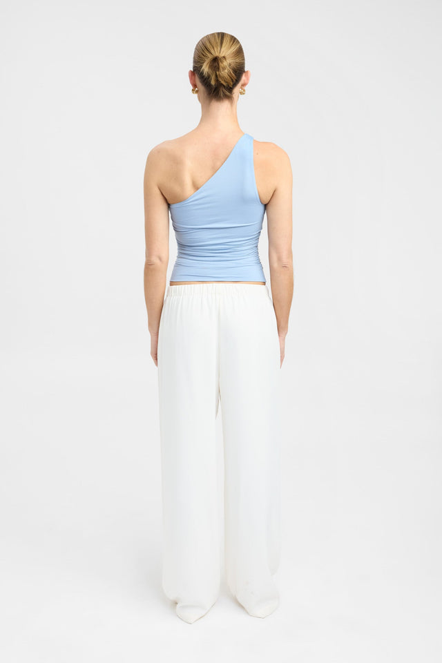 back Solene Top Kookai Fitted Asymmetry Sleeveless Womens-Blouse 
