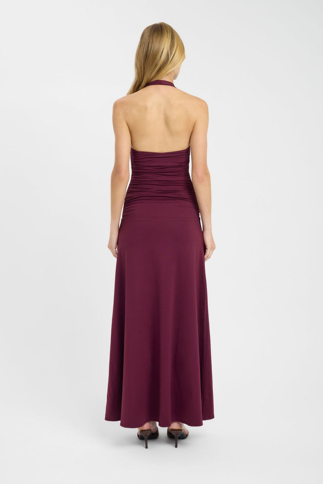 back Zayla Maxi Dress Kookai Fit-and-flare Maxi Fitted Plungeneck womens-dresses 