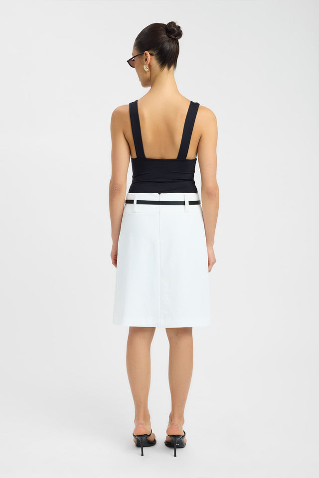 back Budapest Bodysuit Kookai Fitted Plungeneck Sleeveless Womens-Blouse 