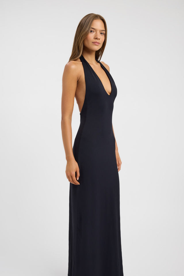 side Bianca Maxi Dress Kookai Bodycon Maxi Fitted Plungeneck womens-dresses 