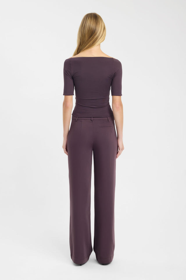 back Kaia Top Kookai Fitted Scoopneck Half sleeves Womens-Blouse 