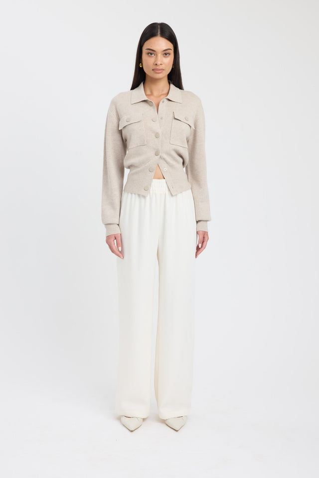 front Amelia Knit Jacket Kookai Long sleeve Regular Regular womens-coats-and-jackets 