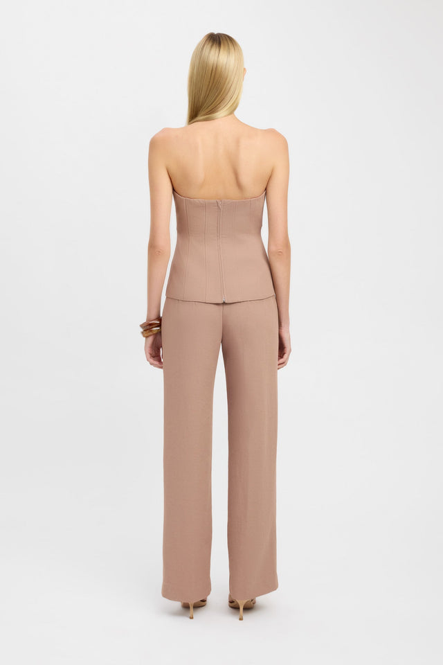 back Ariel Low Rise Pant Kookai Regular High-rise beige womens-regular-pants 