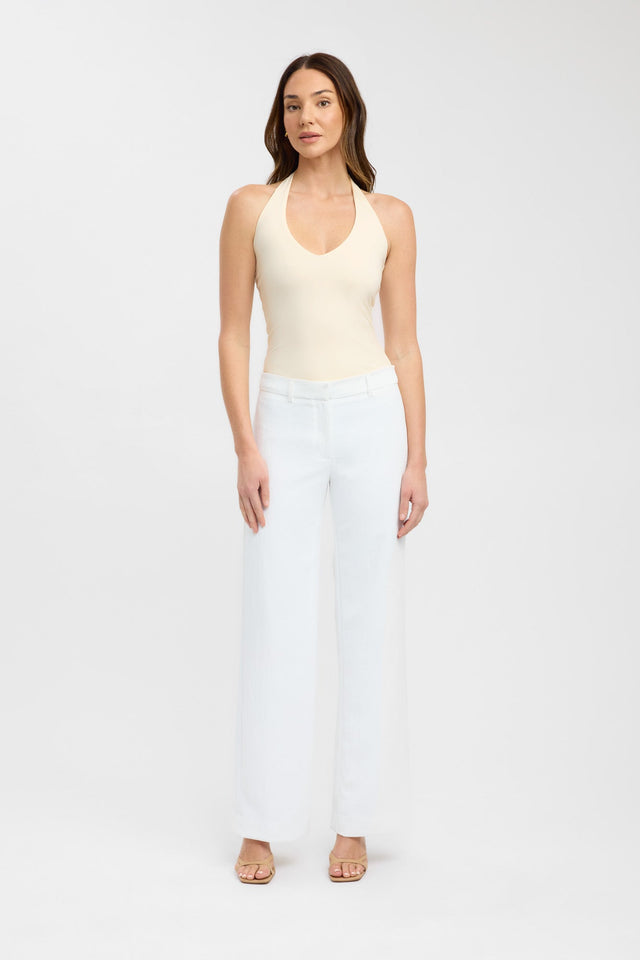 side Stella Tank Kookai Fitted Strapless Scoop white womens-singlets 