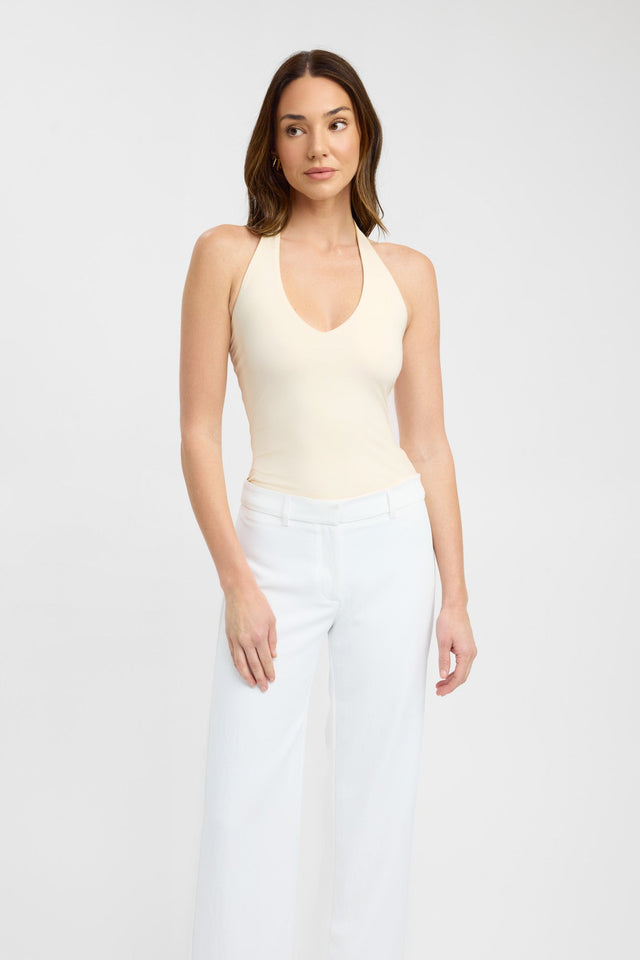 front Stella Tank Kookai Fitted Strapless Scoop white womens-singlets 