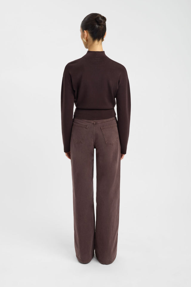 Amsterdam Turtle Neck Top Kookai High neck Relaxed womens-jumpers 