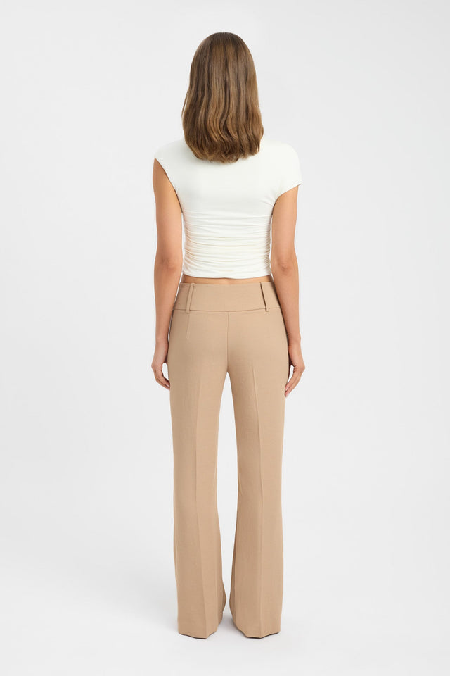 back Ariel Waistband Pant Kookai relaxed Mid-rise womens-regular-pants 