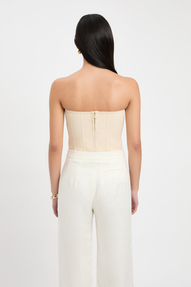 product April Strapless Corset Kookai Fitted Squareneck Sleeveless Womens-Blouse 