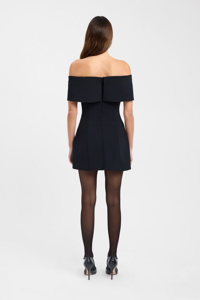 back Alto Pocket Mini Dress Kookai Aline Mini Fitted Straight black womens-dresses 