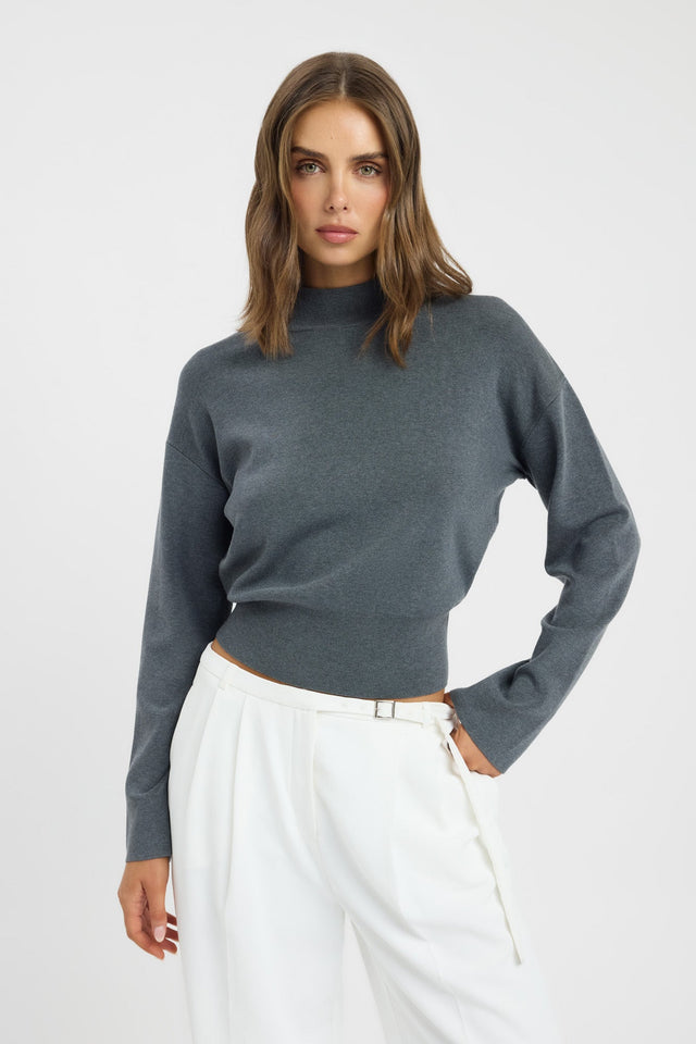 Amsterdam Turtle Neck Top Kookai High neck Relaxed womens-jumpers 