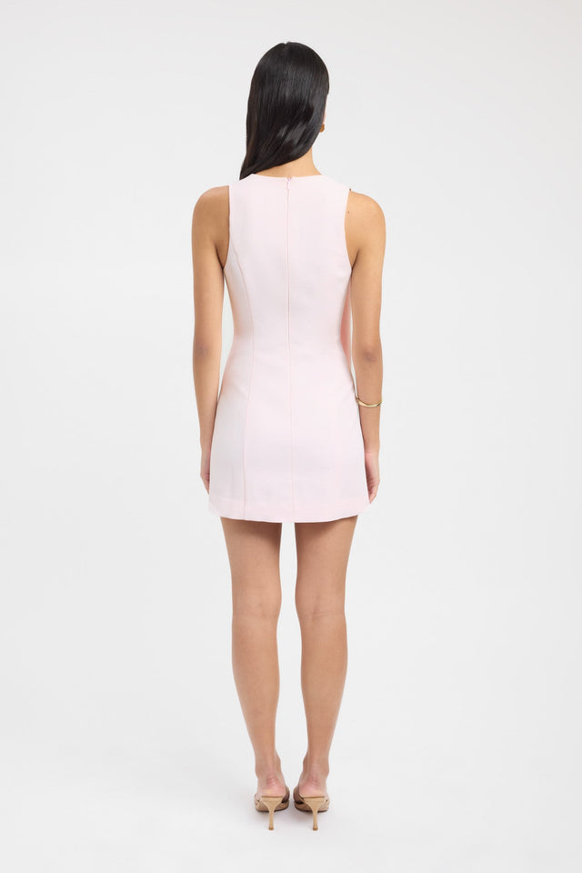 back Ariel Buckle Slider Dress Kookai Bodycon Mini Fitted V-neck womens-dresses 