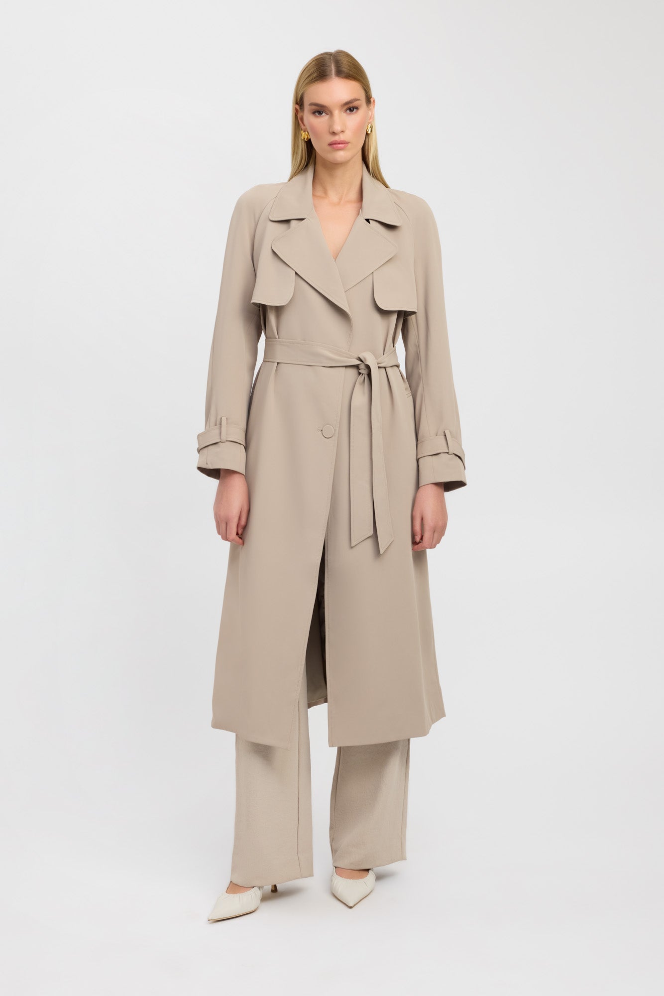 Long sleeve trench coat top