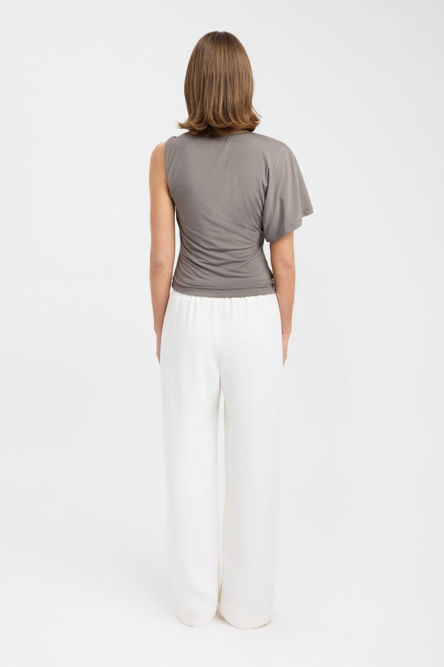 back London Top Kookai Relaxed Asymmetry Short sleeves Womens-Blouse 