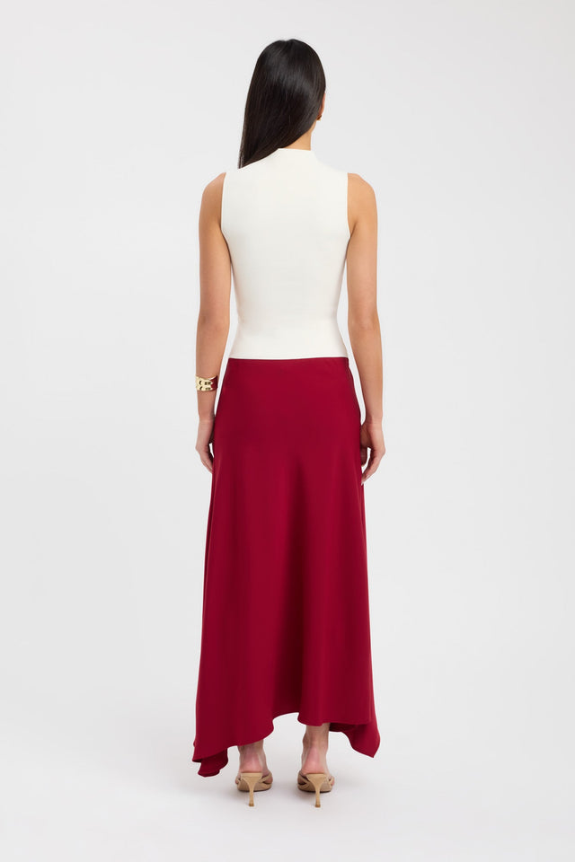 Norway Maxi Skirt Kookai Asymmetry Maxi brown womens-skirts 