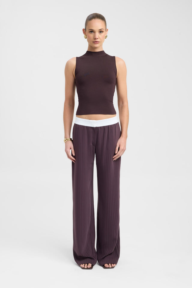 front Oslo Elastic Waist Pant Kookai Wide-leg Mid-rise womens-regular-pants 
